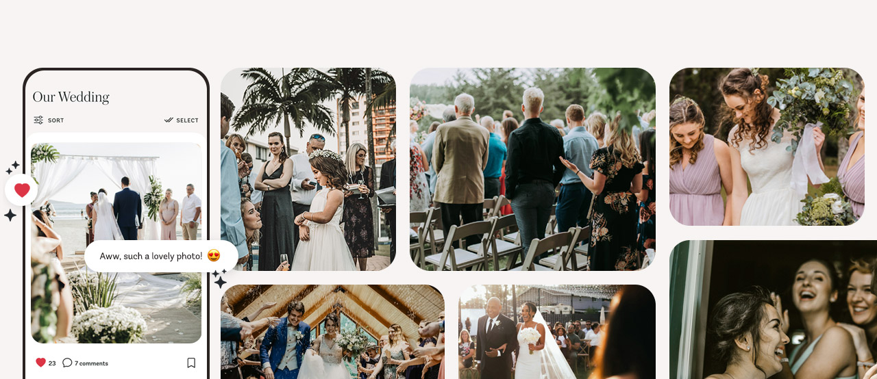 Collect wedding photos from your guests — all in one place